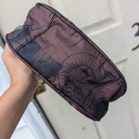 Y2K L.A.M.B. LeSportSac Shoulder Bag Lamb Gwen Stefani Black Brown Missing Chain - Picture 6 of 9